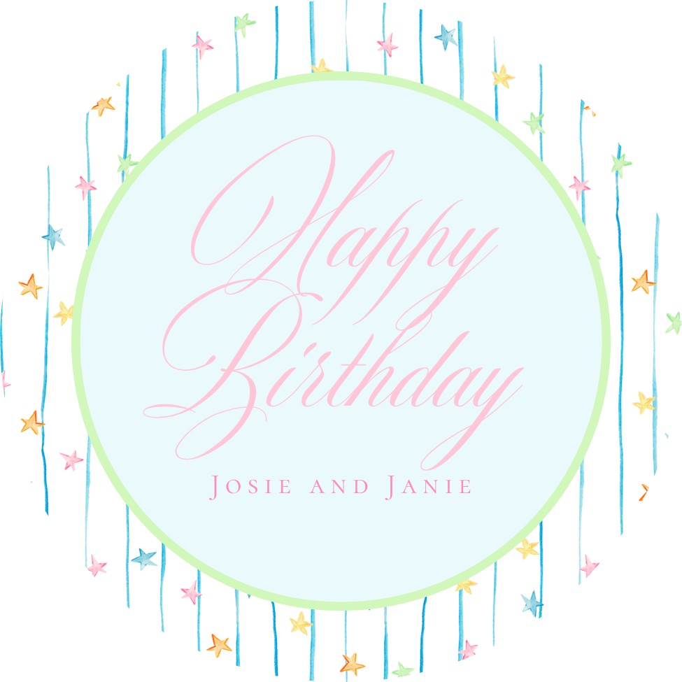 Starry Party- Round Tag