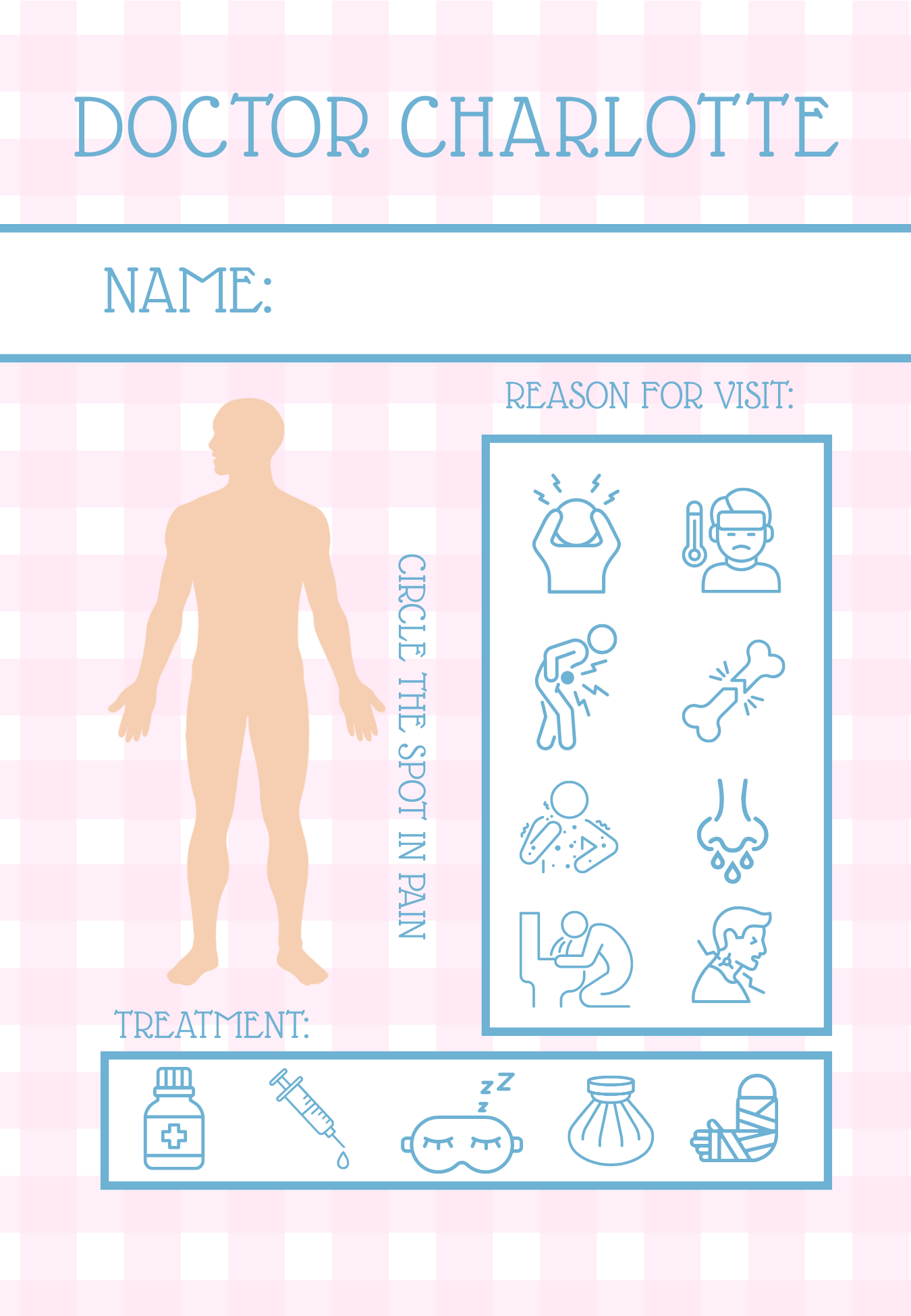 Doctor's Office Notepad- Pink