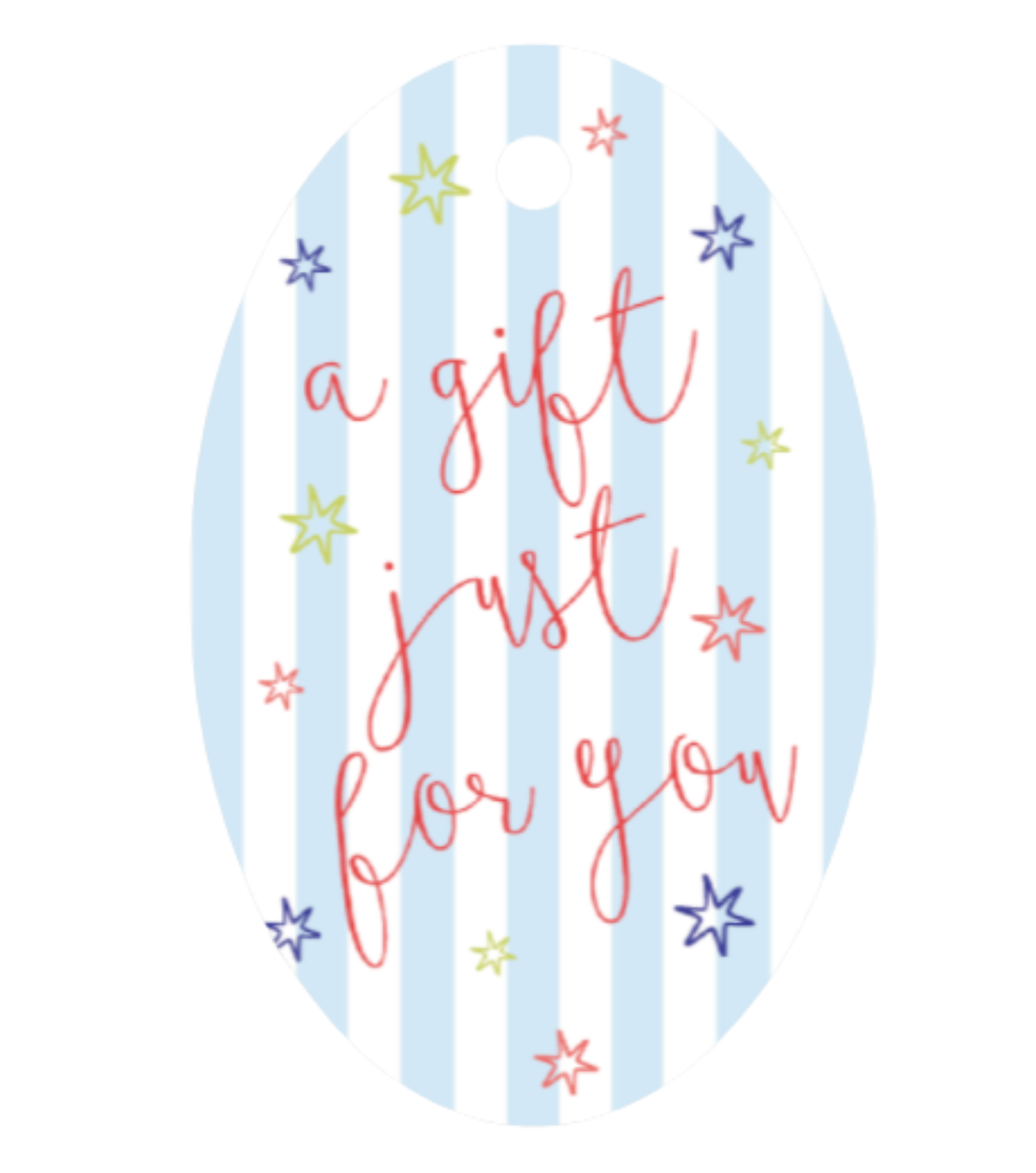Starry Eyes Oval Tag
