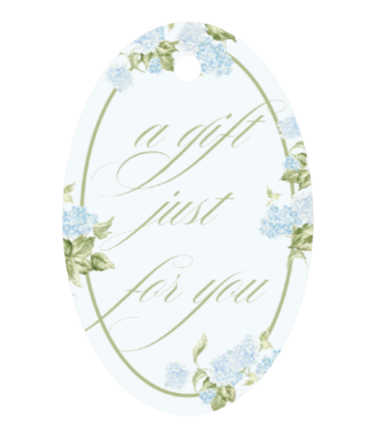 Hydrangea Dreams Oval Tag