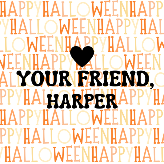 Halloween for Harper Tag
