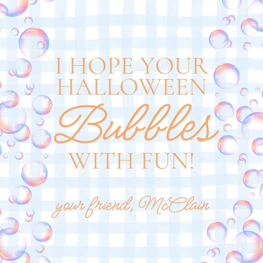 Bubbles With Fun Tag