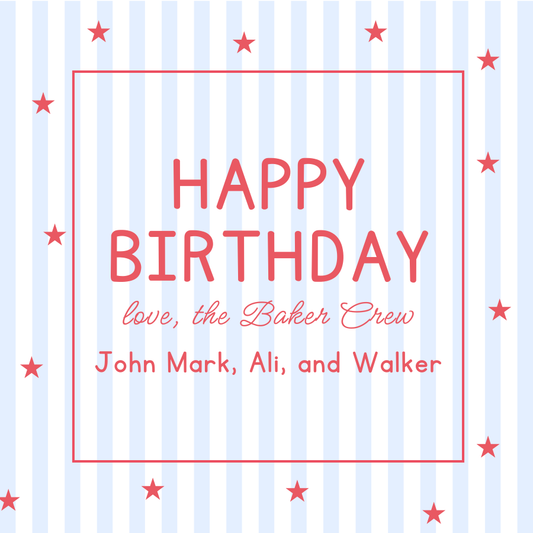 Starry w/ Border Tag