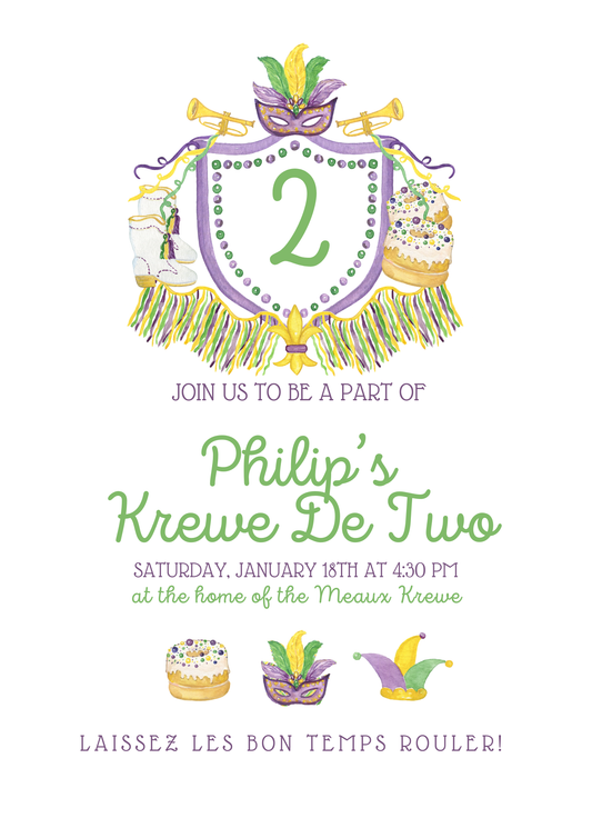 Crest and Icons Invitation