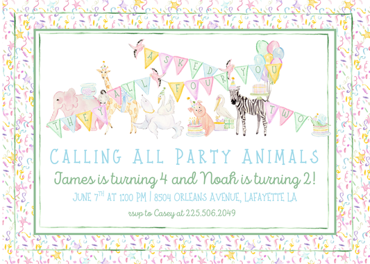 Party Animals w/Confetti