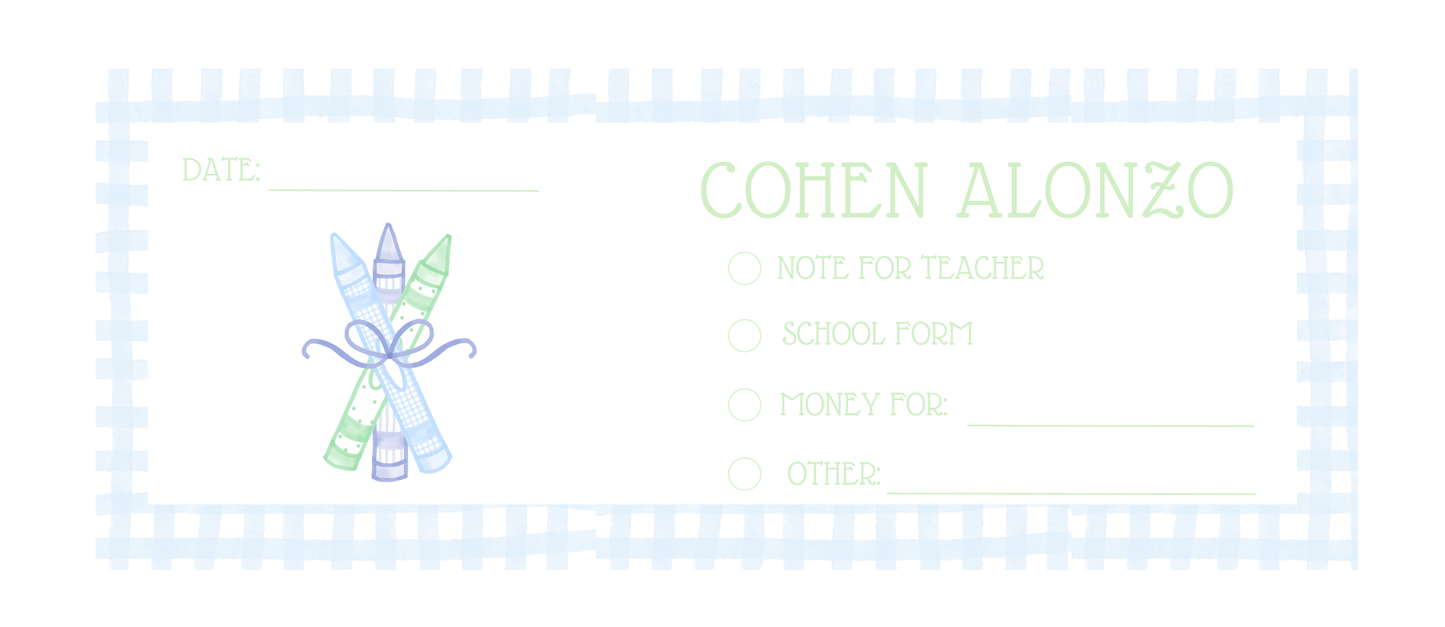 Blues and Greens Communication Envelopes
