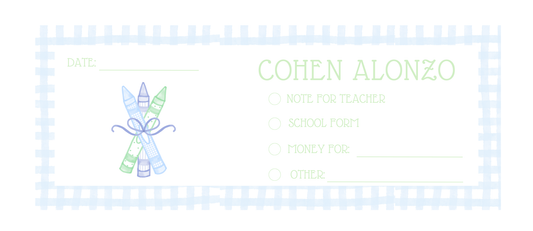 Blues and Greens Communication Envelopes