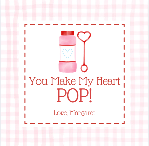 Heart Pop With Bubble Wand