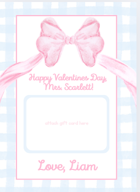 Valentines Day- Bow Blue