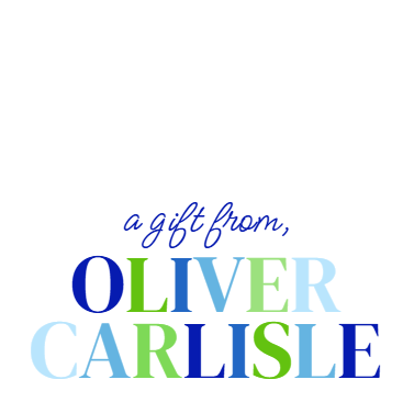 Blues and Greens Gift Tag