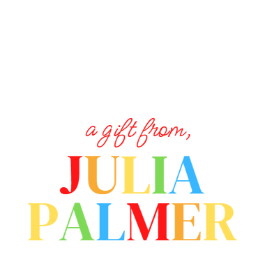 Colorful Name Gift Tag