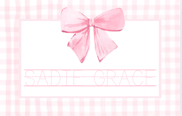 Pink Tracing w/Bow