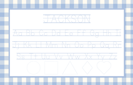 Train w/Slate Gingham