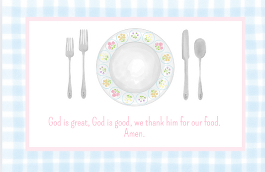 Place Setting w/Prayer