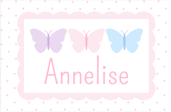 Butterfly w/Polka Dots