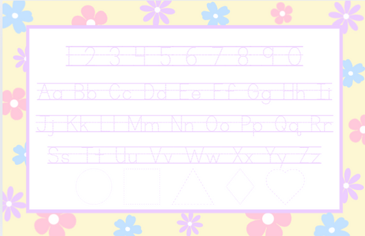 Flower Tracing Placemat