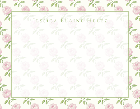 Floral Pattern Pink and Green