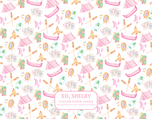 Girl Camper Stationery