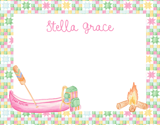 Girl Camper Stationery