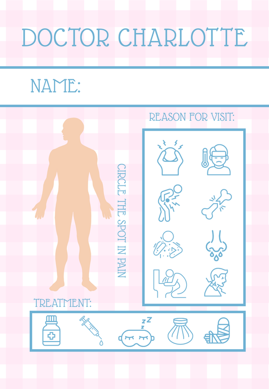 Doctor's Office Notepad- Pink