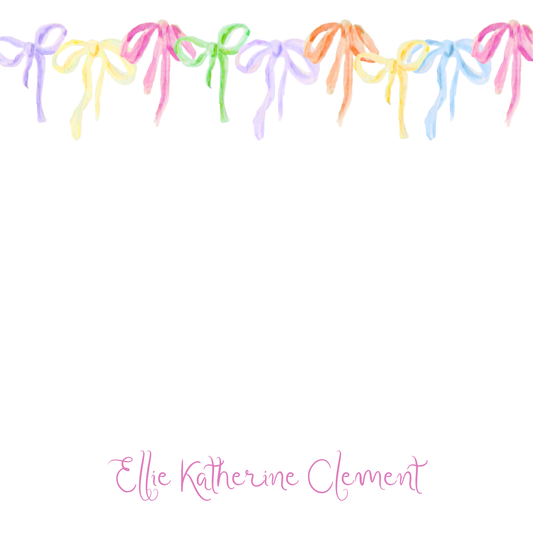 Brights and Bows Notepad