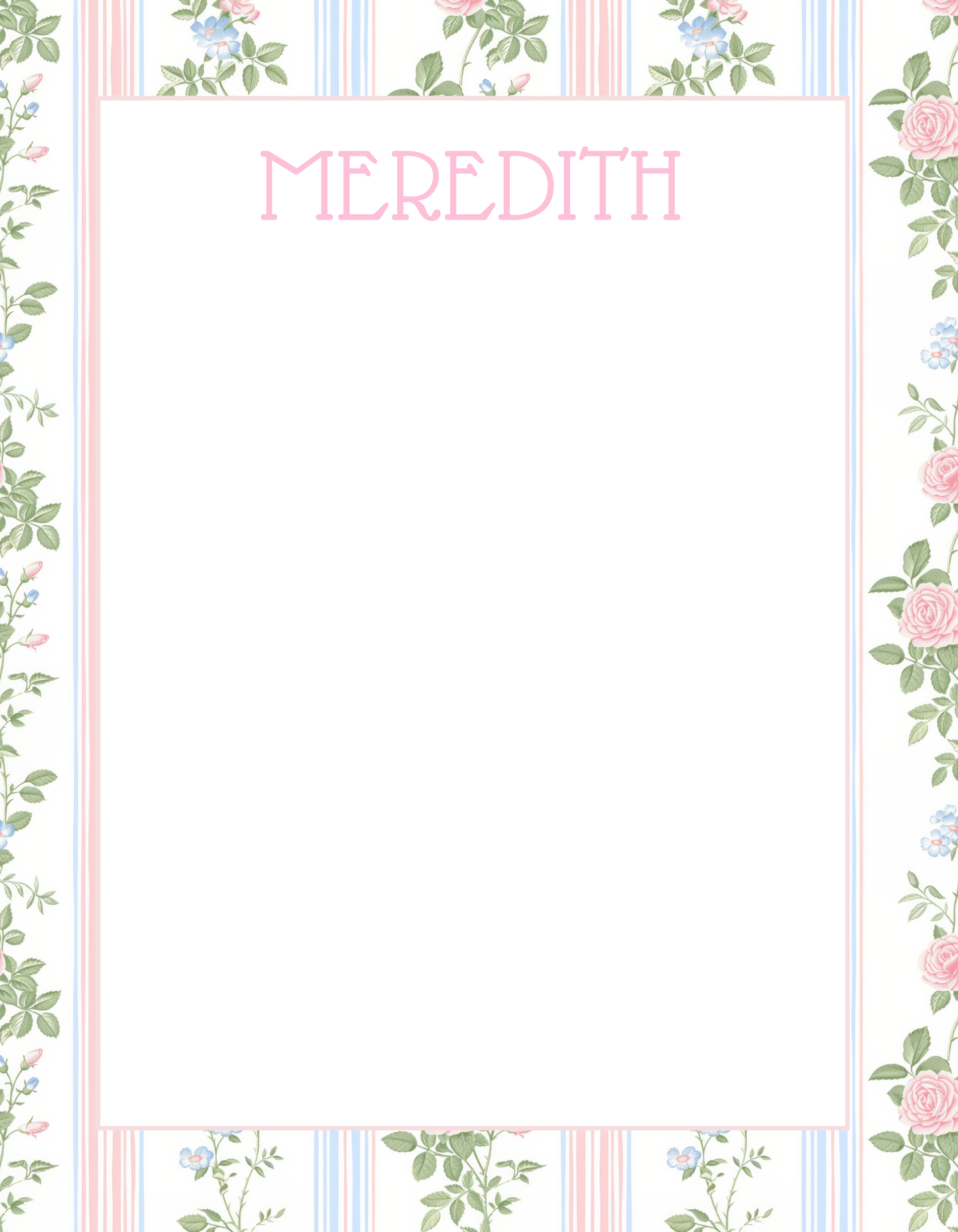 Blue and Pinks Greenery