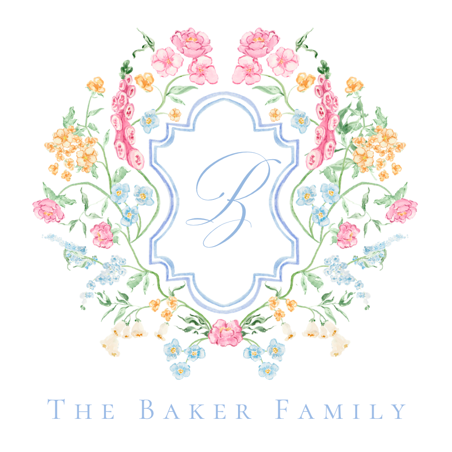 Spring Blooms Crest Tag