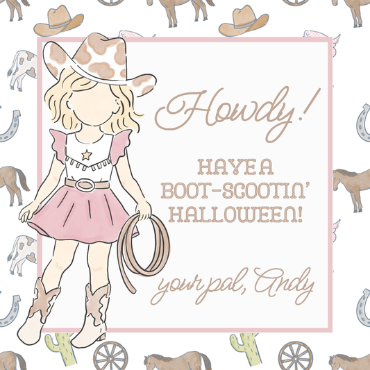 Howdy Partner- Pink Tag