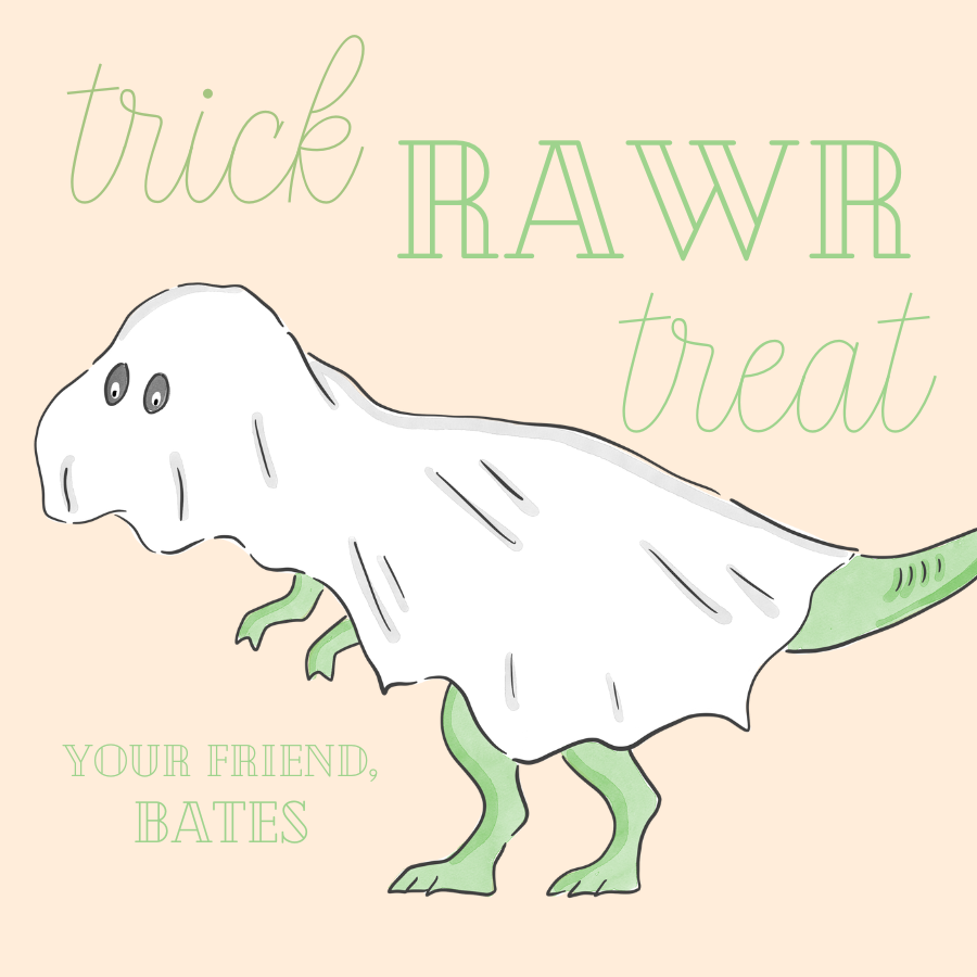 Trick Rawr Treat- Orange