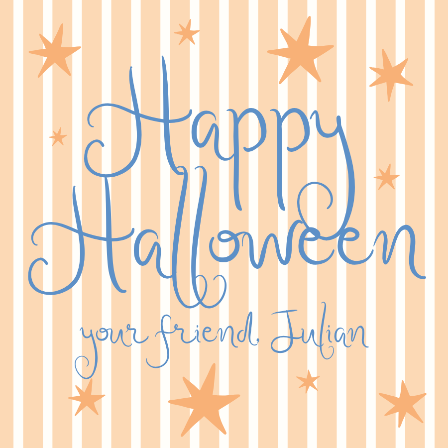 Halloween-Blue/Orange