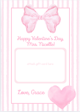 Valentines Day- Bow Pink