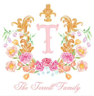 Ornate Crest w/Initial