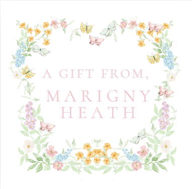 Floral Border w/Butterflies