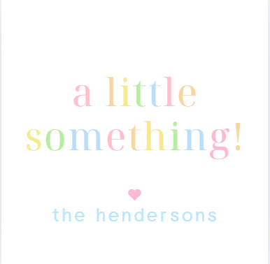 A Little Something Colorful Gift Tag