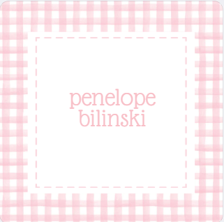 Pink Gingham Gift Tag