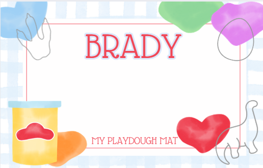 PlayDoh Mat