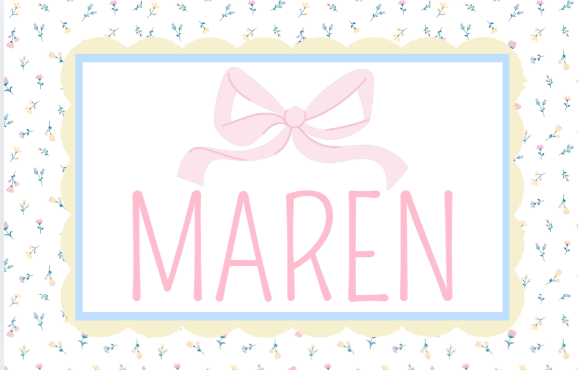 Floral w/Bows + Scallops