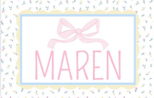 Floral w/Bows + Scallops