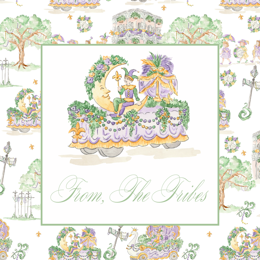 Mardi Gras Float Tag