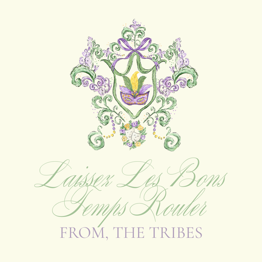 Mardi Gras Mask Crest