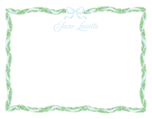 Green Garland w/ Bow