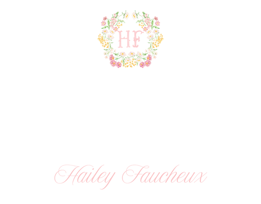 Floral Crest w/Initials