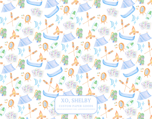 Boy Camper Stationery