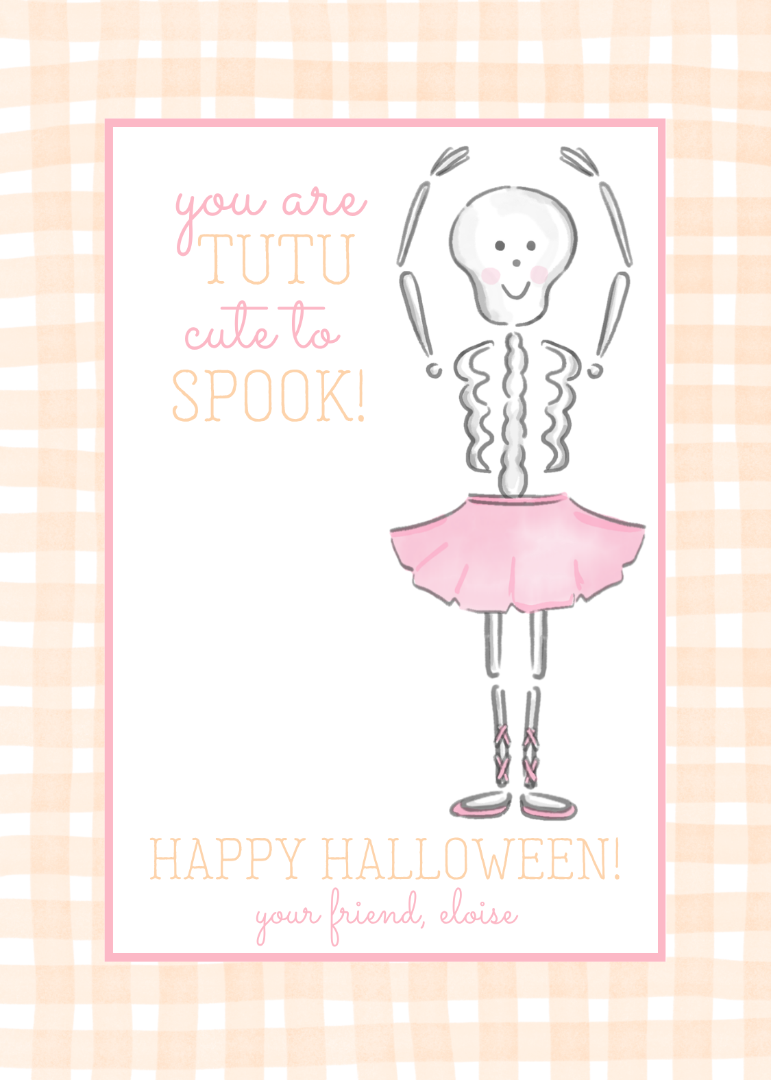 Tutu Cute Scrunchie Card